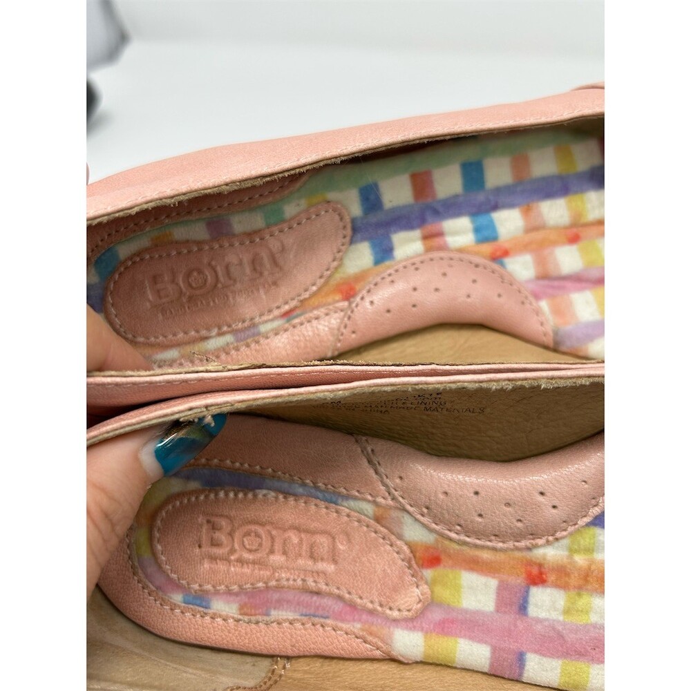 Born Ballet Flats Womens 7.5M Light Pink Twisted Knot Toe Slip On Comfort Shoes - Picture 13 of 14